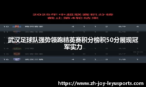 武汉足球队强势领跑精英赛积分榜积50分展现冠军实力